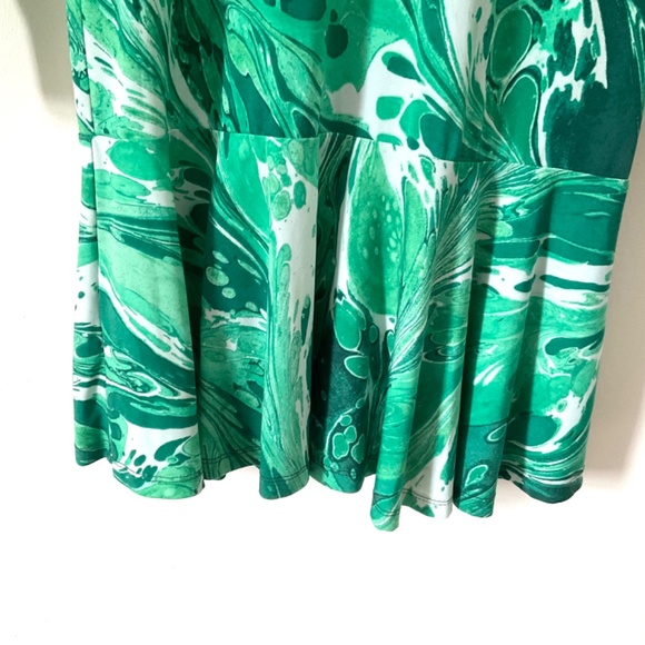 1990’s Michael Kors Vintage Green Dress Florentine Marbled Paper Pattern… - Picture 2 of 7